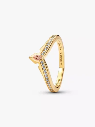 Disney-Prinzessin Aurora Tiara-Ring, 14-karätig vergoldet