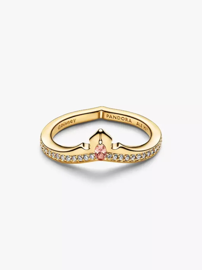 Disney-Prinzessin Aurora Tiara-Ring, 14-karätig vergoldet Disney-Prinzessin Aurora Tiara-Ring, 14-karätig vergoldet