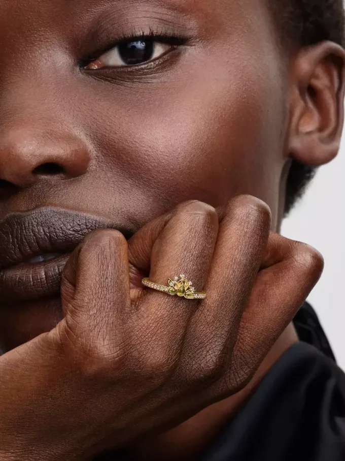 Disney-Prinzessin-Tiana-Tiara-Ring, 14-karätig vergoldet Disney-Prinzessin-Tiana-Tiara-Ring, 14-karätig vergoldet