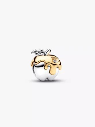 Disney Schneewittchen-Charm „Giftapfel“ 0,012 ct TW, Sterlingsilber, 14-karätige Vergoldung