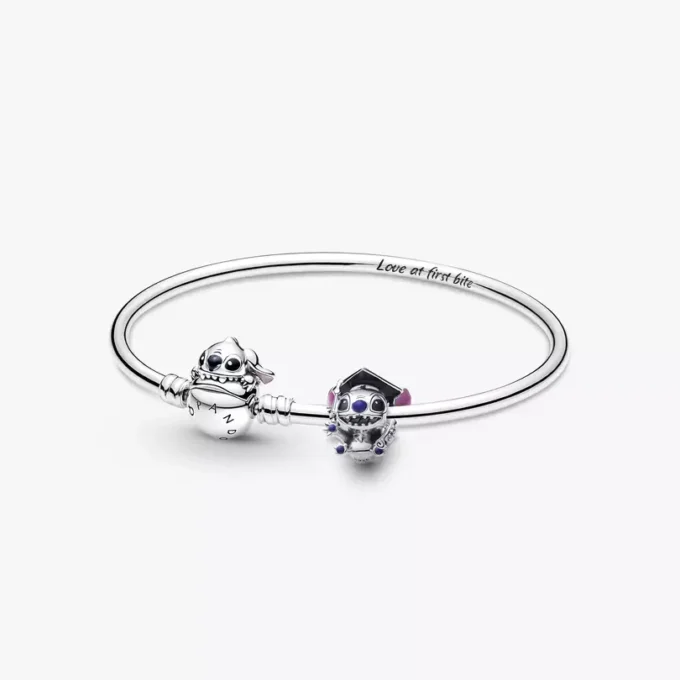 Disney Stitch-Charm-Armband zum Schulabschluss, 2er-Set