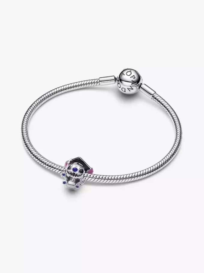 Disney Stitch Graduation 2026 Charm aus Sterlingsilber