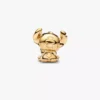 Disney Stitch Herz-Charm, 14 Karat vergoldet