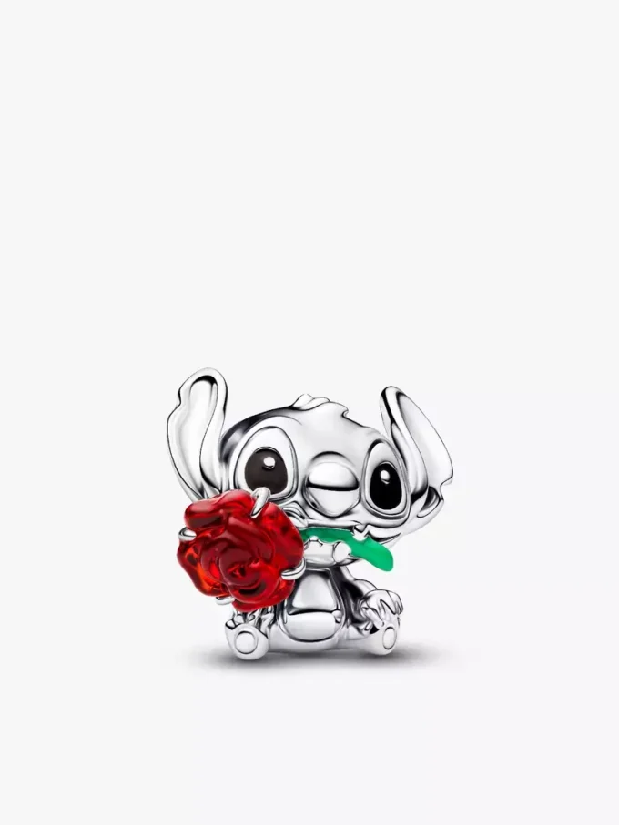 Disney Stitch Murano Glass Charm aus Sterlingsilber