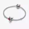 Disney Stitch Murano Glass Charm aus Sterlingsilber
