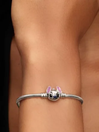 Disney Stitch Snake Chain-Armband aus Sterlingsilber