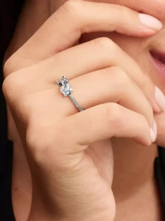 Disney Stitch & Stone Ring aus Sterlingsilber