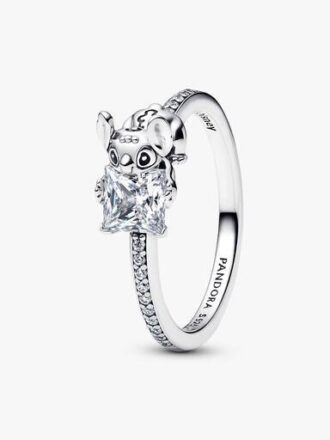 Disney Stitch & Stone Ring – Sterlingsilber