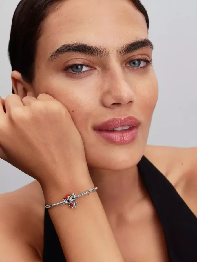 Disney Stitch-Weihnachts-Charm aus Sterlingsilber