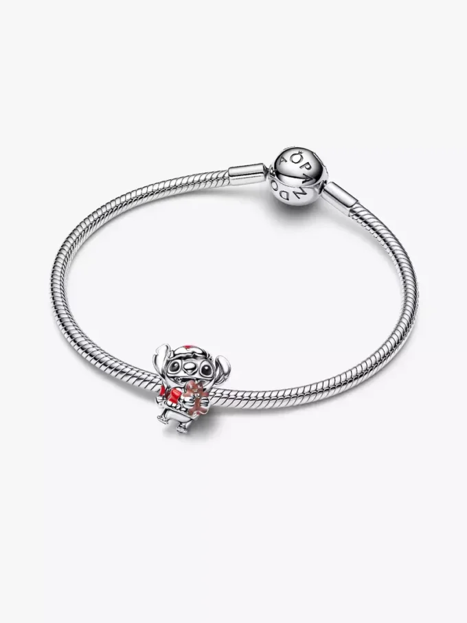 Disney Stitch-Weihnachts-Charm aus Sterlingsilber