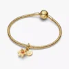 Disney Tangled Sundrop Flower Glow-in-the-Dark Charm, 14-karätig vergoldet Disney Tangled Sundrop Flower Glow-in-the-Dark Charm, 14-karätig vergoldet