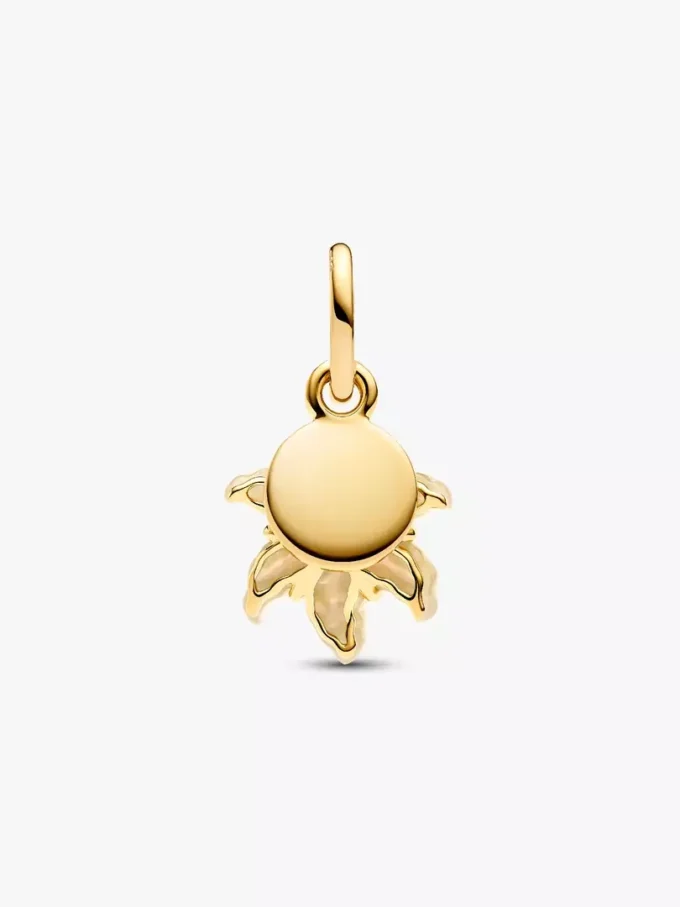 Disney Tangled Sundrop Flower Glow-in-the-Dark Charm, 14-karätig vergoldet Disney Tangled Sundrop Flower Glow-in-the-Dark Charm, 14-karätig vergoldet