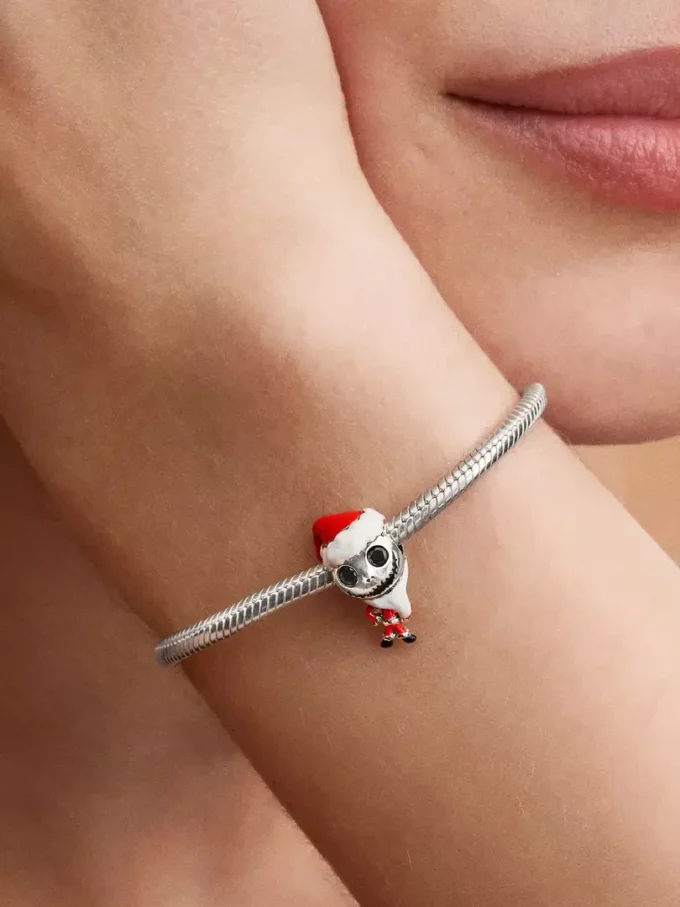 Disney „The Nightmare Before Christmas“ Jack Skellington Charm aus Sterlingsilber Disney „The Nightmare Before Christmas“ Jack Skellington Charm aus Sterlingsilber