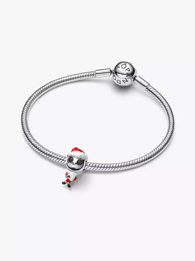 Disney „The Nightmare Before Christmas“ Jack Skellington Charm aus Sterlingsilber Disney „The Nightmare Before Christmas“ Jack Skellington Charm aus Sterlingsilber