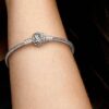 Disney Tinker Bell Clasp Moments Snake Chain Armband – Sterlingsilber