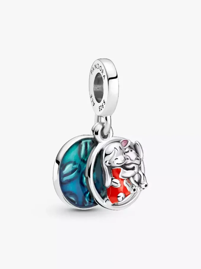 Disney x Pandora Lilo und Stitch – Charm-Armband mit kompletter Kollektion, 8-teilig