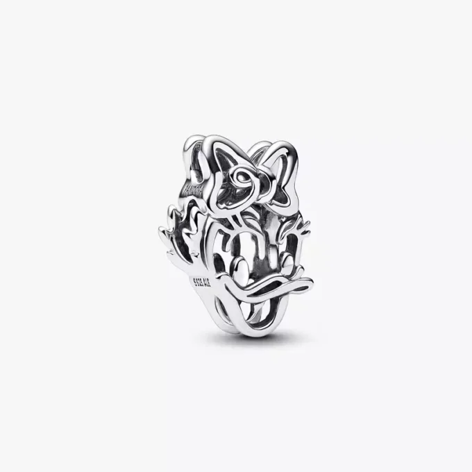 Disney Daisy Duck durchbrochener Charm aus Sterlingsilber Disney Daisy Duck durchbrochener Charm aus Sterlingsilber