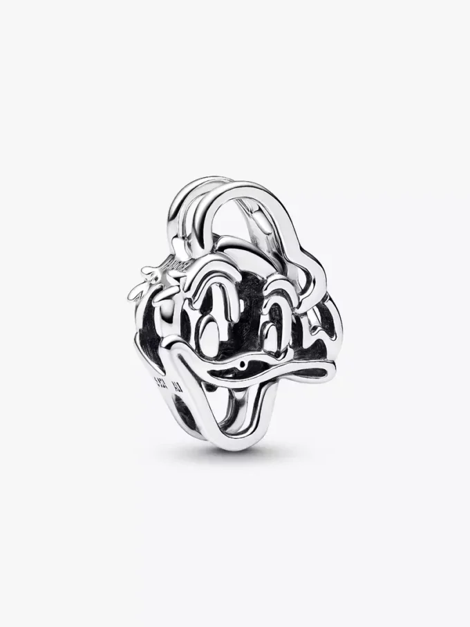 Disney Donald Duck Openwork Charm aus Sterlingsilber Disney Donald Duck Openwork Charm aus Sterlingsilber