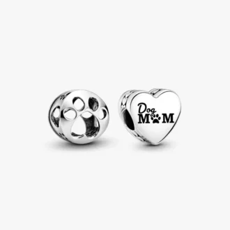 „Dog Mom“-Charm-Duo, 2er-Set