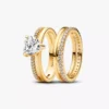 Doppel-Devotion-Ring-Set, 2er-Set Doppel-Devotion-Ring-Set, 2er-Set