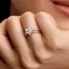 Doppelband-Herzring, 14 Karat Roségold-Beschichtung Doppelband-Herzring, 14 Karat Roségold-Beschichtung