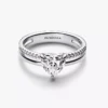Doppelband-Herzring aus Sterlingsilber Doppelband-Herzring aus Sterlingsilber