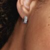 Doppelband-Pavé-Ohrringe – Sterlingsilber Doppelband-Pavé-Ohrringe – Sterlingsilber