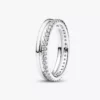 Doppelbandring aus Sterlingsilber Doppelbandring aus Sterlingsilber