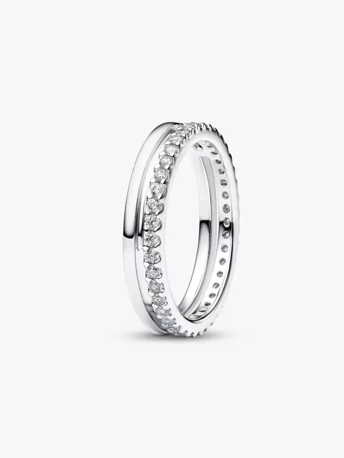 Doppelbandring aus Sterlingsilber Doppelbandring aus Sterlingsilber
