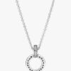 Doppelkreis-Anhänger & Halskette – Sterlingsilber Doppelkreis-Anhänger & Halskette – Sterlingsilber