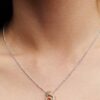Dragon Collier Halskette – Sterlingsilber, 14-karätige Vergoldung