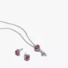 Edles Herz-Schlüssel-Set aus Halskette und Ohrringen (2er-Set) Edles Herz-Schlüssel-Set aus Halskette und Ohrringen (2er-Set)