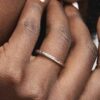 Einfacher funkelnder Ring – Sterlingsilber Einfacher funkelnder Ring – Sterlingsilber