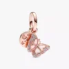 Einzigartiges Armband-Set mit Rosenherz-Charms, 2er-Set