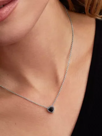Elevated Heart Collier Halskette aus Sterlingsilber