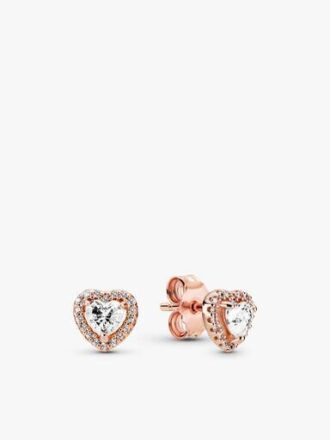 Elevated Heart Halskette & Ohrringe Set – 2er-Set