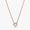Elevated Heart Halskette & Ohrringe Set – 2er-Set