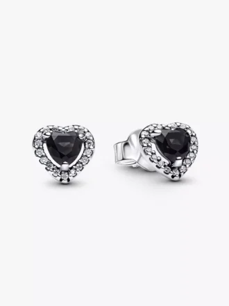 Elevated Heart Ohrringe aus Sterlingsilber