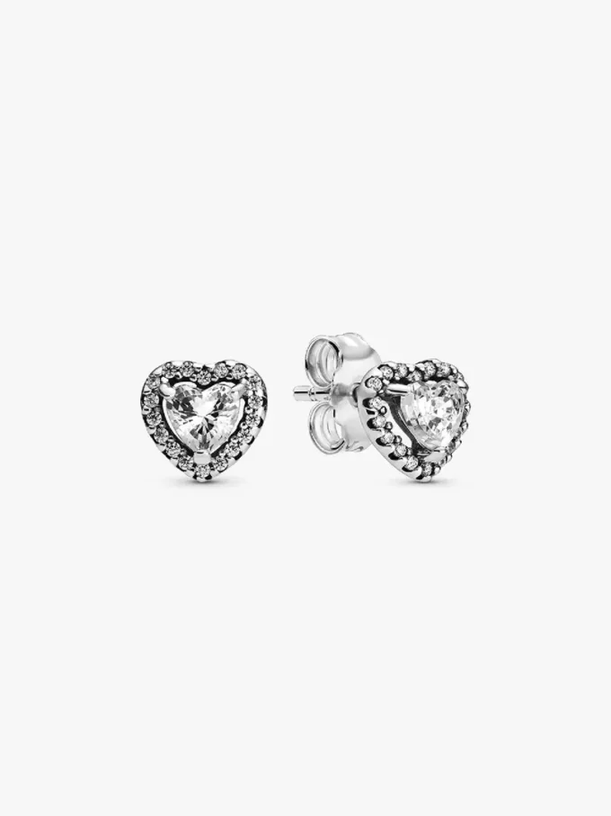 Elevated Heart Ohrringe aus Sterlingsilber Elevated Heart Ohrringe aus Sterlingsilber