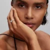 Elevated White Heart Ring aus Sterlingsilber Elevated White Heart Ring aus Sterlingsilber