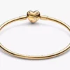 Endgültiger Verkauf – Bangle mit himmlischem Herzverschluss, 14-karätig vergoldet Endgültiger Verkauf – Bangle mit himmlischem Herzverschluss, 14-karätig vergoldet