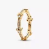 Endgültiger Verkauf – Disney Mickey Mouse & Minnie Mouse funkelnder Eternity-Ring, 14-karätig vergoldet Endgültiger Verkauf – Disney Mickey Mouse & Minnie Mouse funkelnder Eternity-Ring, 14-karätig vergoldet