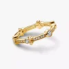 Endgültiger Verkauf – Disney Mickey Mouse & Minnie Mouse funkelnder Eternity-Ring, 14-karätig vergoldet Endgültiger Verkauf – Disney Mickey Mouse & Minnie Mouse funkelnder Eternity-Ring, 14-karätig vergoldet