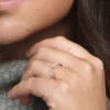 Endgültiger Verkauf – funkelnder Marquise-Doppel-Wishbone-Ring mit 14-karätiger Roségoldbeschichtung Endgültiger Verkauf – funkelnder Marquise-Doppel-Wishbone-Ring mit 14-karätiger Roségoldbeschichtung