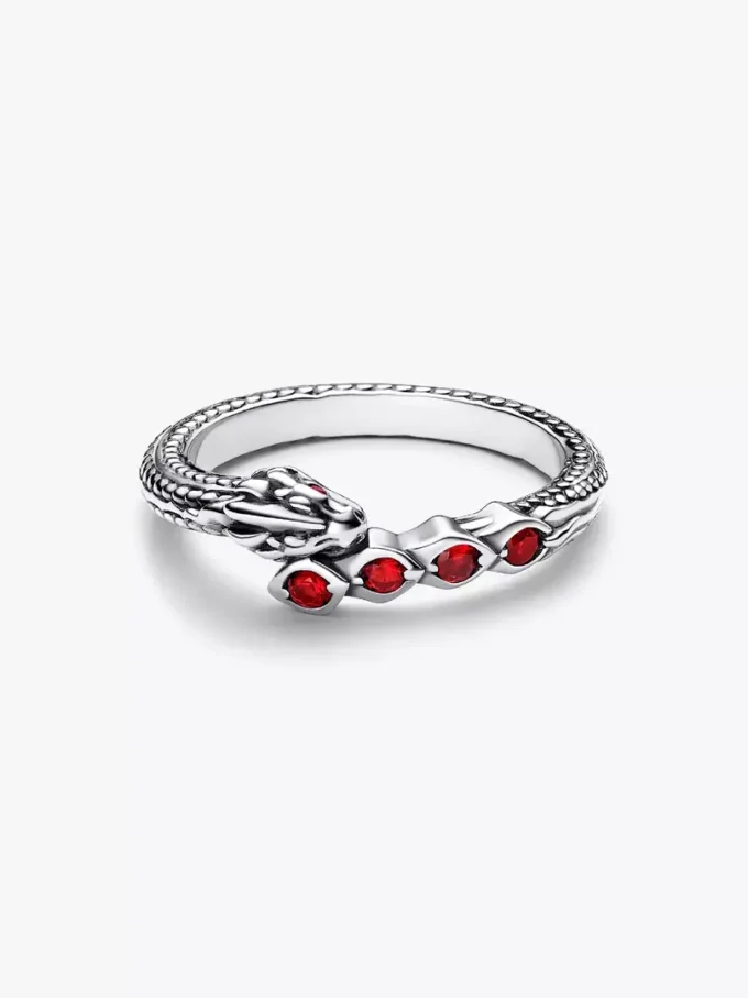 Endgültiger Verkauf – Game of Thrones Drachen-Funkelring aus Sterlingsilber