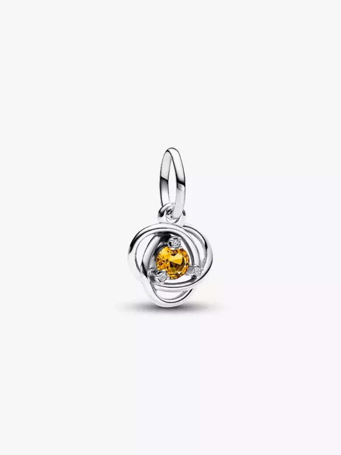 Eternity Circle-Dangle Charm-Armband-Set „November“ (2er-Set)