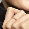 Endgültiger Verkauf – Marvel Scarlet Witch Ring, 14 Karat Roségold-Beschichtung