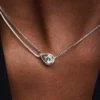 Endgültiger Verkauf – Pandora Infinite 14-karätige Weißgold-Halskette mit doppelter Kette und Pandora Lab-Grown Diamonds, 0,75 Karat insgesamt, 14-karätiges Weißgold Endgültiger Verkauf – Pandora Infinite 14-karätige Weißgold-Halskette mit doppelter Kette und Pandora Lab-Grown Diamonds, 0,75 Karat insgesamt, 14-karätiges Weißgold