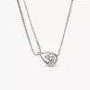 Endgültiger Verkauf – Pandora Infinite 14-karätige Weißgold-Halskette mit doppelter Kette und Pandora Lab-Grown Diamonds, 0,75 Karat insgesamt, 14-karätiges Weißgold Endgültiger Verkauf – Pandora Infinite 14-karätige Weißgold-Halskette mit doppelter Kette und Pandora Lab-Grown Diamonds, 0,75 Karat insgesamt, 14-karätiges Weißgold