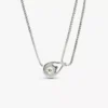 Endgültiger Verkauf – Pandora Infinite 14-karätige Weißgold-Halskette mit doppelter Kette und Pandora Lab-Grown Diamonds, 0,75 Karat insgesamt, 14-karätiges Weißgold Endgültiger Verkauf – Pandora Infinite 14-karätige Weißgold-Halskette mit doppelter Kette und Pandora Lab-Grown Diamonds, 0,75 Karat insgesamt, 14-karätiges Weißgold